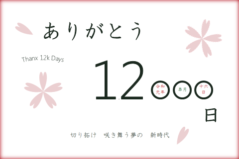 Thanks 12,000 Days